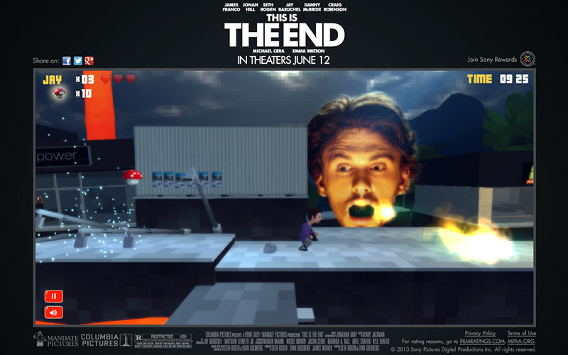 This Is The End - Promotional Platform Game